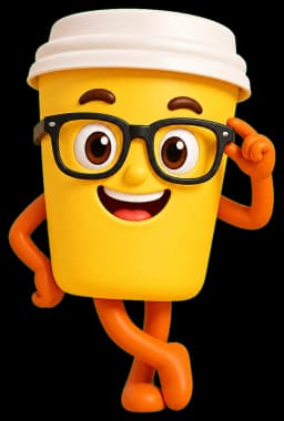 Sipjoy coffee cup mascot